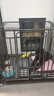 北鼻狗【升级全管加强 】狗笼中型犬大型犬狗笼子宠物狗狗笼子金毛用品 升级四面全管底部加强 黑色 125*95*105 建议130斤内 实拍图