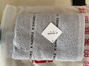 金号毛巾 纯棉男士洗脸巾 吸水纯色加厚面巾 灰色 72*34.5cm 105g 实拍图
