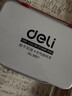 得力（deli）印台红色大号快干印泥盒速干指纹圆形印油按手印小号黑色原子印章油蓝色方形秒干印尼办公财务用品 9891红色/小号/方形铁盒 实拍图