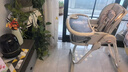 哈卡达宝宝餐椅多功能餐桌婴儿学坐椅儿童家用可坐可躺折叠免安装古兰凰 实拍图