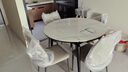 全友家居现代简约餐桌椅子全套可伸缩岩板餐桌子家用6-8人吃饭桌圆桌 1.1米桌 | 一桌四椅 DW1335餐椅 实拍图