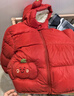 巴拉巴拉童装儿童羽绒服宝宝男女童2025冬装新款婴儿外套保暖上衣泡芙羽绒 红色小南瓜61003-白鸭绒 110 （充绒量93g 适合3-5岁） 实拍图