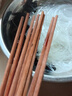 张小泉红檀木筷子 天然木筷 家用实木无漆无蜡筷子餐具五双装C400201 实拍图