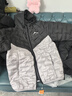 雪中飞儿童羽绒服冬季女童运动时尚拼色轻薄男童中大童连帽羽绒服 都市灰 170 实拍图
