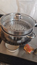 双层蒸锅不锈钢上蒸下煮蒸包子煮面条锅电磁炉燃气灶通用汤锅蒸笼 不锈钢本色 2层 24cm 实拍图