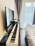 特伦斯折叠钢琴88键便携式电钢琴成人儿童电子琴重力度键盘V30pro钢琴 时尚白+专用琴包 实拍图
