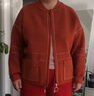 雪夕（XUEXI）妈妈春装新款红色外套大码上衣中老年女装洋气针织开衫衣服妈妈装 实拍图