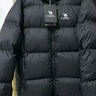 骆驼火山羽绒服男女冬季连帽防泼防风鸭绒轻暖情侣面包服 黑色 男女同款,7674B M 实拍图