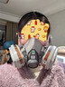 3M6200防毒面具口罩防尘防有毒气体防甲醛防有机蒸气等配6005滤毒盒 实拍图