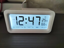 得力（deli）儿童节充电电子闹钟背光家用学生儿童温湿度计床头钟开学升学必备白 LE103A开学必备新年礼物 实拍图