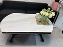 欧乐派可移动升降茶几餐桌两用二合一体式可折叠客厅多功能公寓岩板玻璃 120【冰川流沙-奢石工艺】（高级）推荐8-10使用 实拍图