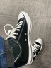 匡威（Converse）官方All Star经典帆布男女低帮休闲运动鞋黑色101001 101001/黑色 38 实拍图
