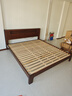 源氏木语全实木床北欧风小户型卧室家具橡木床现代简约主卧1.5m1.8m双人床 【5】橡木胡桃色低铺夜光床直靠【橡木】 1800mm*2000mm  框架结构 实拍图