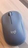 罗技（Logitech）M221 轻音鼠标 无线鼠标 办公鼠标 对称鼠标 带无线微型接收器 雾霭蓝 实拍图