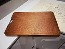 双枪乌金檀木整木菜板 百年龄砧板家用切菜案板抗菌实木菜板45*30*3 实拍图