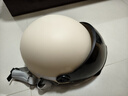 青霄 安全头盔 标准款 新国标 3C认证 抗冲击包裹式防护 电男动女四季车骑通用 卡其色防晒镜片 实拍图