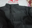 特步（XTEP）80%绒短款羽绒服男女款冬季新款保暖防风加厚外套男 正黑色-0248-75%绒 L 实拍图