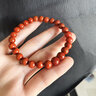 石玥珠宝精品7-8mm凉山南红玛瑙手串本命年转运珠手链男女士款礼物 实拍图