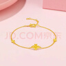 周六福小甜花黄金手链女足金999新年生日礼物A0710814 约2.44g 16+3cm 实拍图