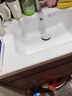 波彼（BOBI）台盆陶瓷一体盆洗手盆单盆阳台浴室柜卫生间半嵌入洗脸面盆池定制 【70*48CM】盆+弹跳下水+防臭管 实拍图