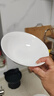 品聚德（PURJADE）骨瓷碗5.5-9英寸家用吃饭碗反口面碗斗笠碗纯白陶瓷大号汤碗面碗 6英寸骨瓷斗笠碗4个 实拍图