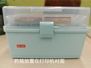 JEKO&JEKO药品收纳箱家用医药箱药品收纳盒家庭医药箱药盒 超大号蓝色 实拍图