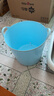 千勤儿童洗澡桶特大号加高加厚保温沐浴桶婴儿泡澡桶浴盆婴幼儿洗澡桶 蓝【55*50*41】0-13岁 实拍图