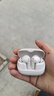 漫步者（EDIFIER）FitBuds Pro真无线主动降噪蓝牙耳机太空舱入耳式低延迟轻奢学生音乐游戏运动礼物适配于苹果华为 【皮革纹理设计】晨曦白+收纳袋 实拍图