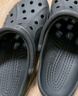 CROCS卡骆驰贝雅暖绒洞洞鞋女暖棉男棉鞋外穿拖鞋|206633 黑/黑-060 (建议买大一码) 40 (250mm) 实拍图