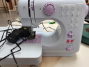 芳华505A升级版台式电动吃厚多功能缝纫机简易锁边家用可钉扣锁扣眼 白紫标配+扩展台+大礼包 实拍图