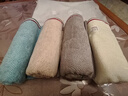 洁丽雅A类抗菌毛巾4条装珊瑚绒超细纤维款柔软吸水舒适毛巾 晒单实拍图