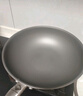 康巴赫炒锅真钛无涂层不粘锅家用食品级316不锈钢炒菜锅电磁炉燃气灶用 【超国标一级不粘】真钛0涂层炒锅 32cm 实拍图