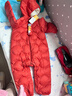 巴拉巴拉童装婴儿连体衣轻薄羽绒服宝宝衣服2025冬装抱衣爬服男童女童萌趣 红色糖葫芦-白鸭绒 100 cm-充绒量53g 实拍图