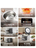 美的（Midea）电饭煲大布丁0涂层电饭锅4升316L不锈钢内胆3-4人家用多功能无涂层微压智能预约RE487S品牌官方 实拍图