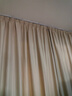 伊帘坊窗帘成品加密加厚仿亚麻棉麻纯色卧室客厅定制遮光窗帘布窗纱拼接窗帘 米白色 3.5米宽*2.7米高挂钩式可改高度 实拍图