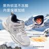 泰兰尼斯冬季儿童运动鞋加绒保暖男女童棉鞋防滑老爹鞋灰/银色31 实拍图