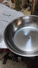 【不锈钢】和面盆厨房烘焙家用火锅盆洗菜打蛋汤锅盆醒面盆料理盆 32cm【热卖款】不锈钢 和面盆 实拍图