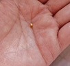 洲足金999金珠黄金小金珠金豆古法金珠DIY配件散珠隔珠路路通转运珠 3mm金珠  合单满 0.16g 包邮 单颗约0.02g 实拍图
