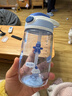 乐扣乐扣（LOCK&LOCK）儿童吸管杯学生水杯tritan材质手拎户外上学便携运动杯400ml蓝色 实拍图
