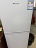 HYUNDAI（韩国现代）小冰箱迷你小型家用冷藏冷冻宿舍出租房办公室双开门二门电冰箱节能省电 118L白【行业热卖+店铺热卖】 实拍图