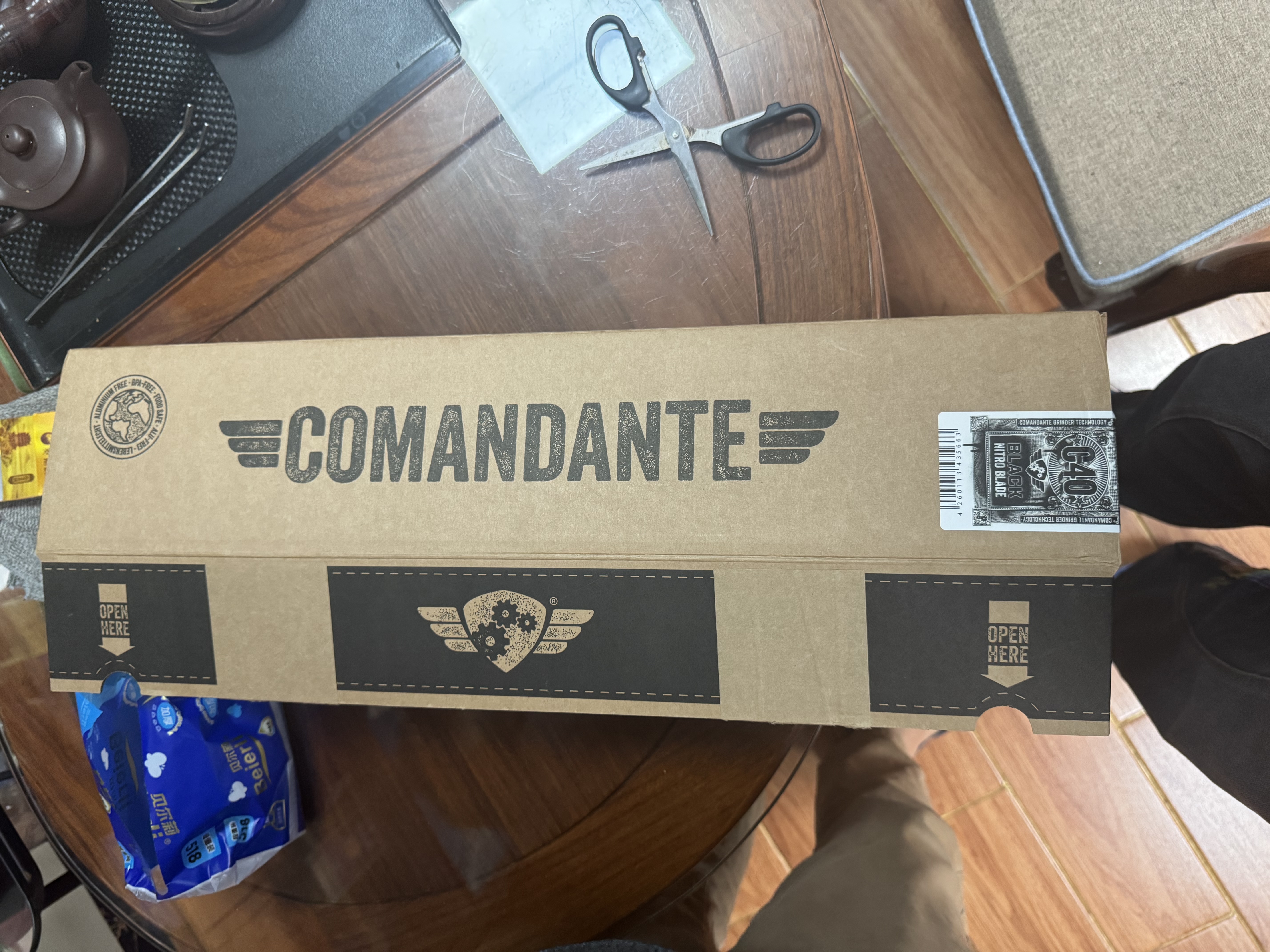 COMANDANTE司令官磨豆机手摇咖啡研磨器不锈钢芯C40MK4磨砂黑德国原装进口 实拍图