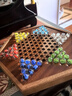 紫湖跳棋玻璃珠大号儿童中国跳跳棋露营木质抽屉棋盘60颗棋子 实拍图
