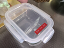 乐扣乐扣二分隔耐热玻璃保鲜盒大容量微波炉饭盒便当餐盒密封收纳盒1.02L 实拍图