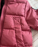 保姆鹅  【风墙】儿童羽绒服宝宝中长款护脸加厚外套保暖童装[NG2664] 石榴粉 100 实拍图