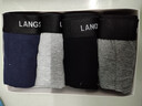 浪莎男士内裤男纯棉10A抗菌平角裤透气中腰男式四角裤男生裤头4条装 实拍图