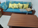 木缇森胡桃木实木沙发客厅家用小户型直排三人位雕花储物四人位靠墙家具 茶几1.3米【不带抽屉】562# 实拍图