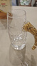 CLITON金箔高档水晶白酒杯分酒器礼盒套装一口杯二两小酒杯烈酒杯6杯6壶 实拍图