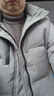 雪中飞鹅绒羽绒服男士短款脱卸帽加厚保暖休闲商务秋冬外套男装190 实拍图
