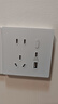 小米智能墙壁插座Pro Mesh2.0版 白色 智能开关插座 AG玻璃面板 实拍图