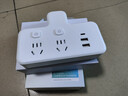 西门子转换插座/转换插头/电源转换器/品字形二位带单控双USB+Type-C 实拍图